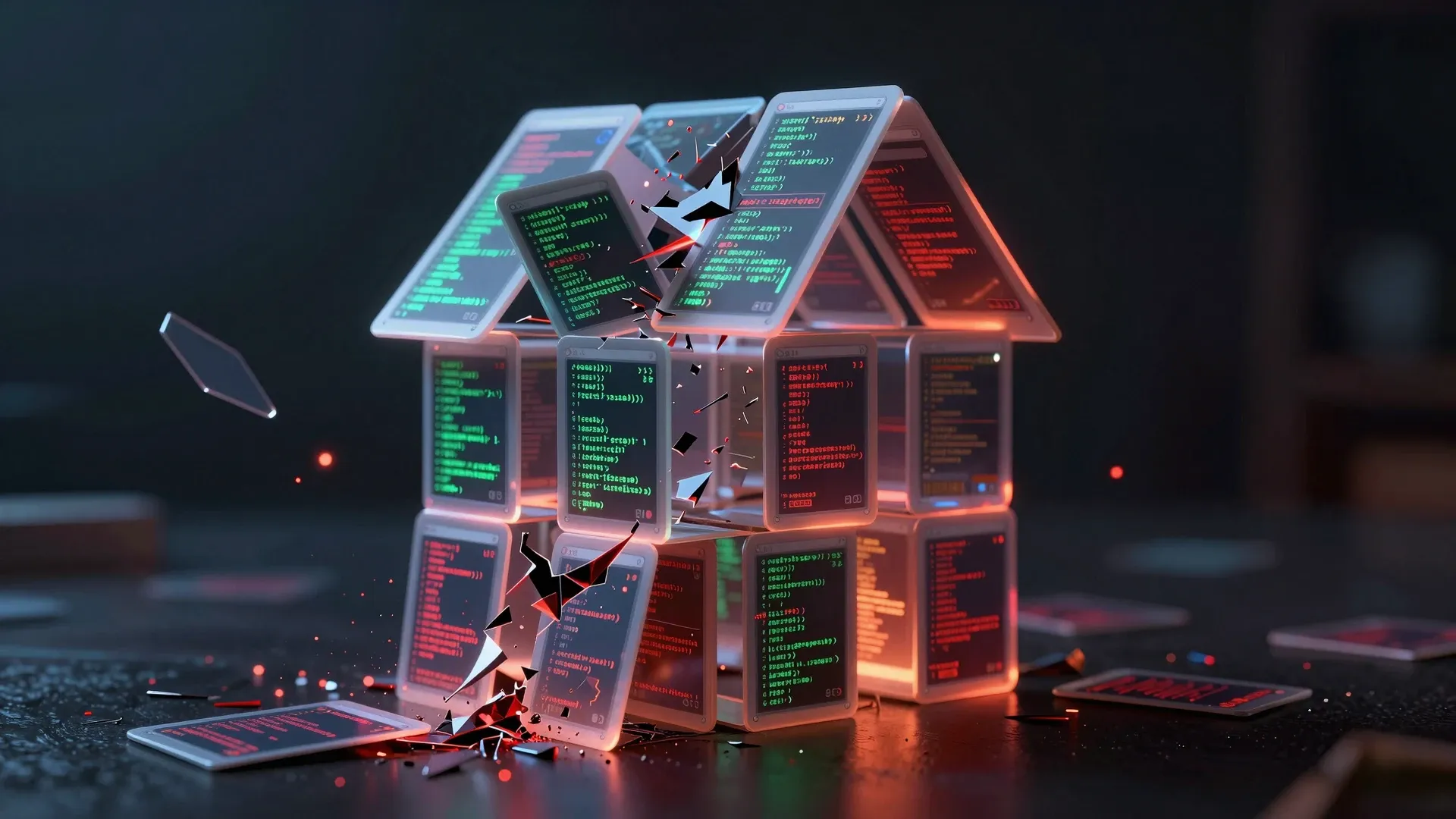 Карточный домик из кода